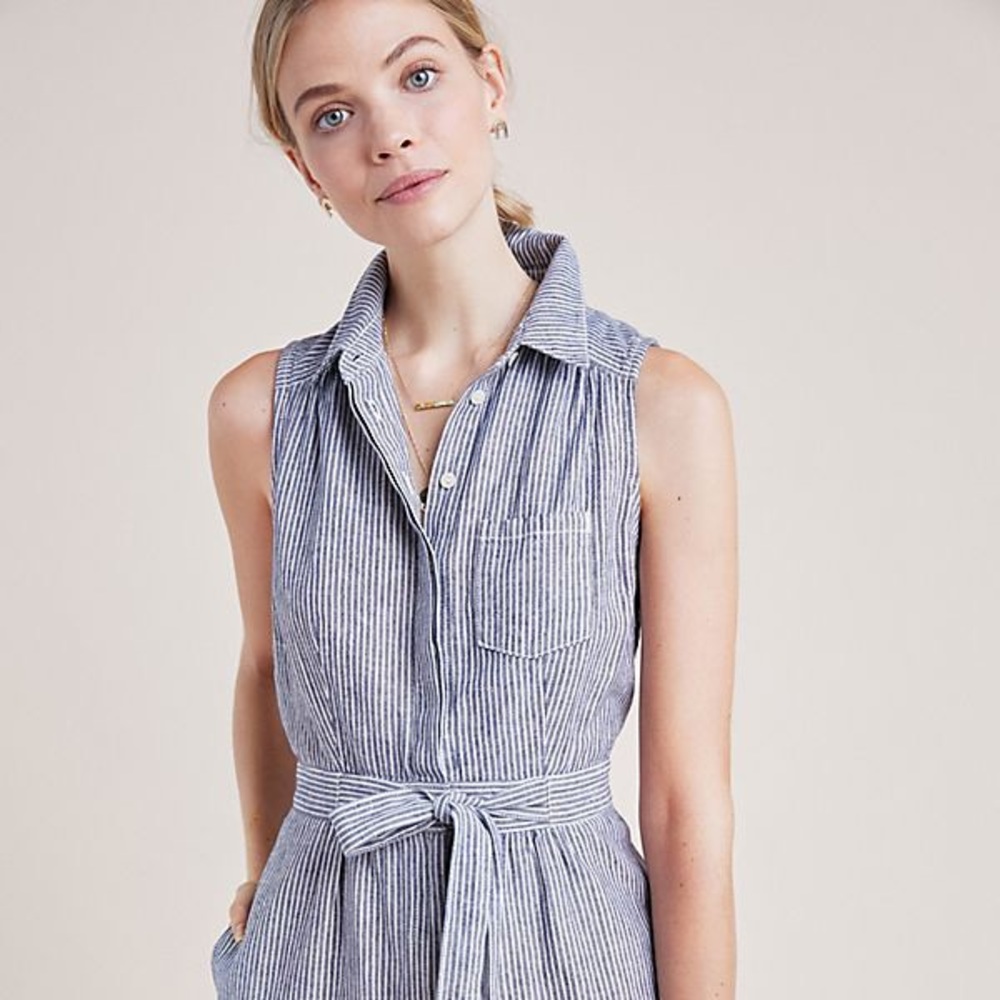 Anthropologie Collared Romper